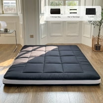Futon Mattress, Padded Japanese Floor Mattress Quilted Bed Mattress Topper, Extra Thick Folding Sleeping Pad, Twin Size