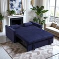 thumbnail image 1 of Futon Sofa Bed,3-in-1 Multi-Functional Corduroy Sleeper Couch Pull-Out Bed,Adjustable Backrest and Pillows, 1 of 7