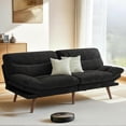 thumbnail image 1 of Convertible Sectional Sofa Couch, 3 Seat L Shaped Sofa with Removable Pillows Soft Corduroy Fabric Small Couch Mid Century for Living Room, Apartment and Office (Gray), 1 of 10