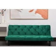 Futon Sofa Bed, Convertible Sleeper Couch with Adjustable Backrest
