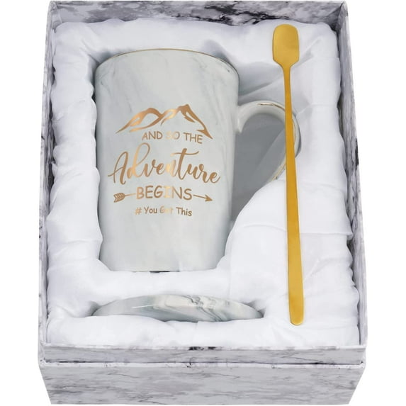 Futtumy And So The Adventure Begins, You Got This Mug, Farewell Gifts, Congrats Graduation Adventure Gift, Congrats On New Job, 14Oz
