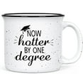 thumbnail image 1 of Graduation Gifts - Now Hotter By One Degree Coffee Mugs, Graduation Gifts for Friends, High School College Masters Degree Graduate Gifts, Futtumy White Coffee Mugs Ceramic Mug Tea Cup, 15 fl oz, 1 of 10