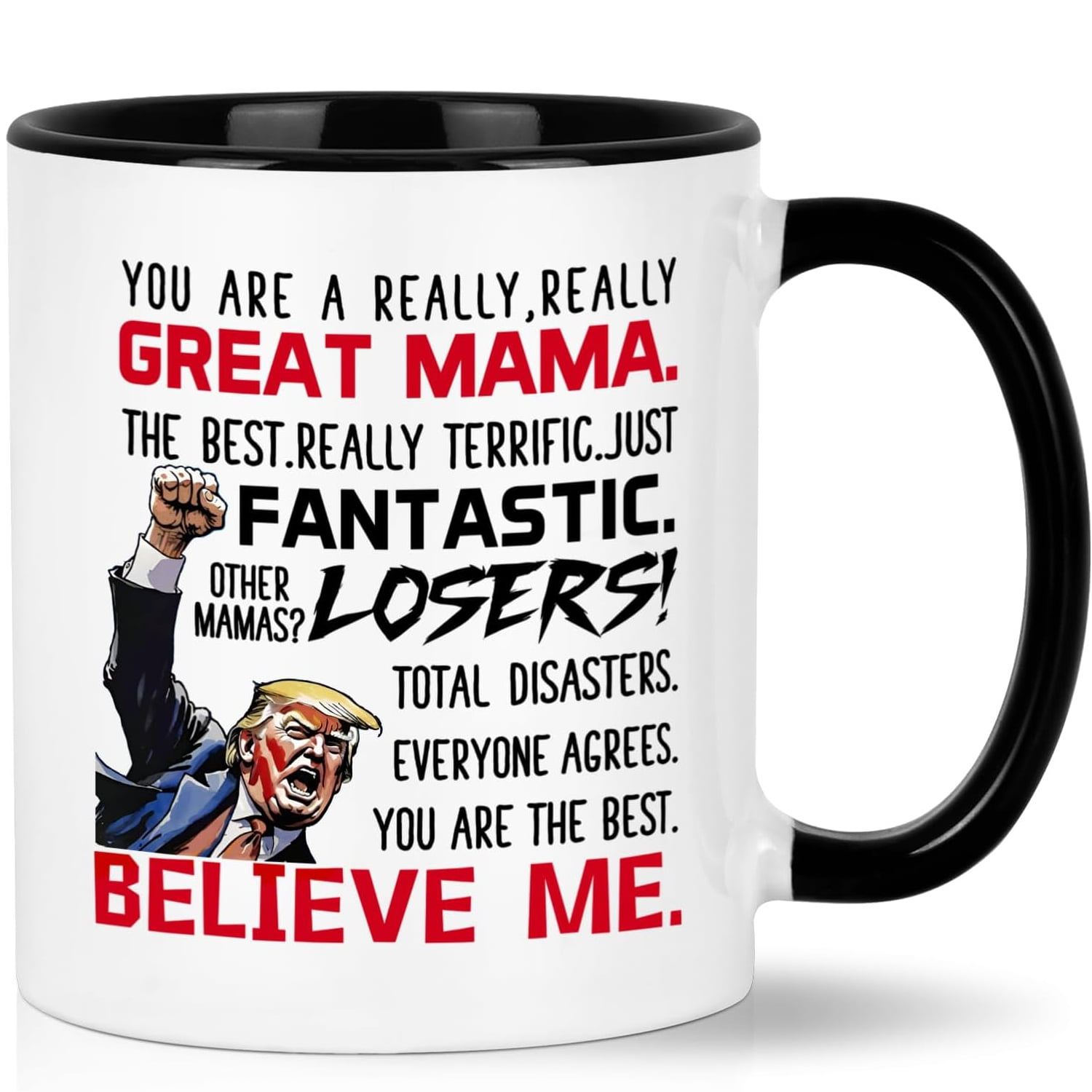 Gifts for Mama - Great Mama Mugs, Mothers Day Gifts, Mama Gifts, Mugs Gifts for Mama, Birthday Gifts, Futtumy 11 fl oz White Coffee Mugs Ceramic Mug Tea Cup