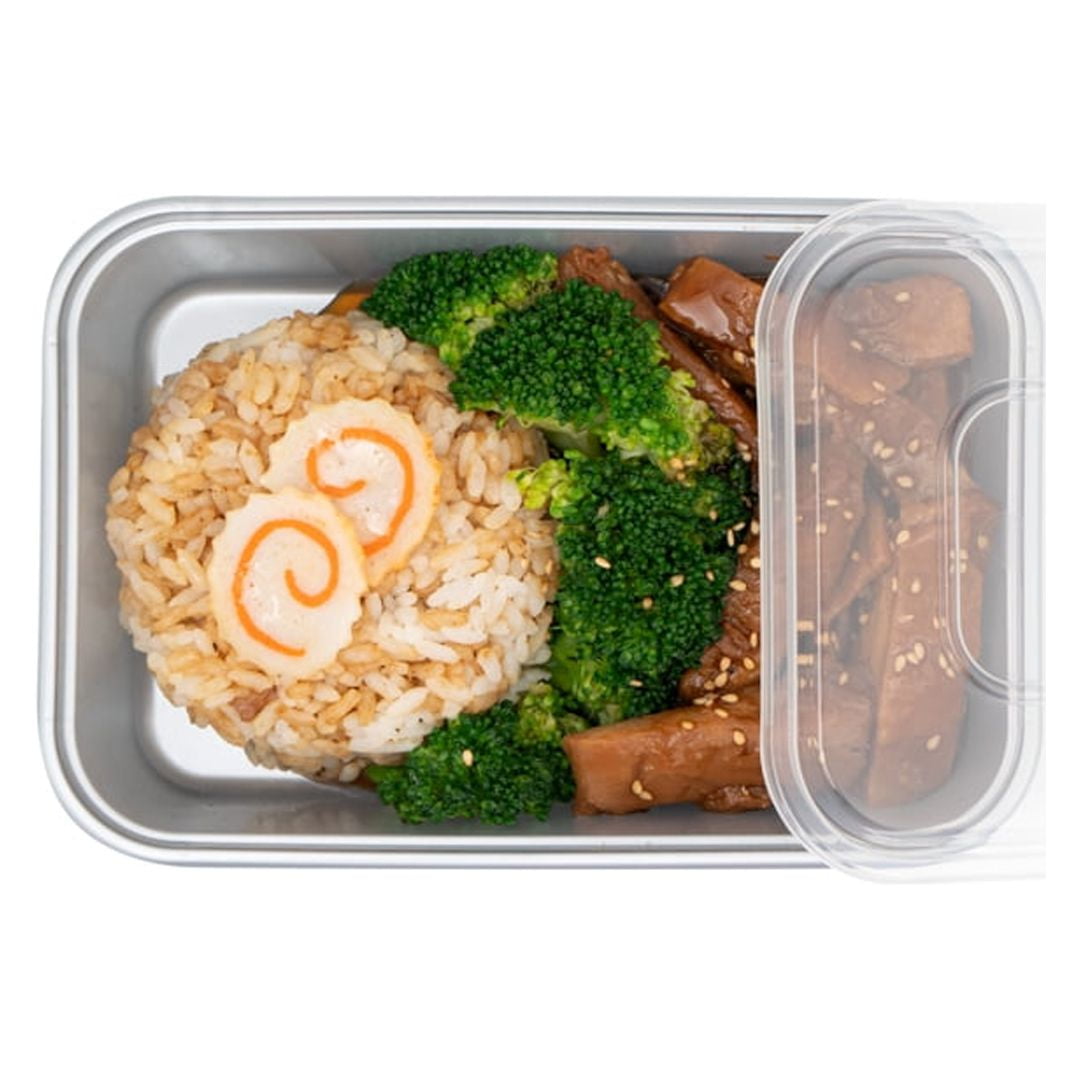 Futura 32 oz Rectangle Silver Plastic Take Out Container - with Clear Lid,  Microwavable, Inserts Available - 6 3/4 x 4 1/2 x 2 3/4 - 100 count box
