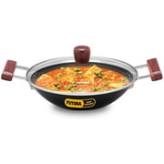 Futura AD20G Hard Anodised Kadai, 3 Litre, Black