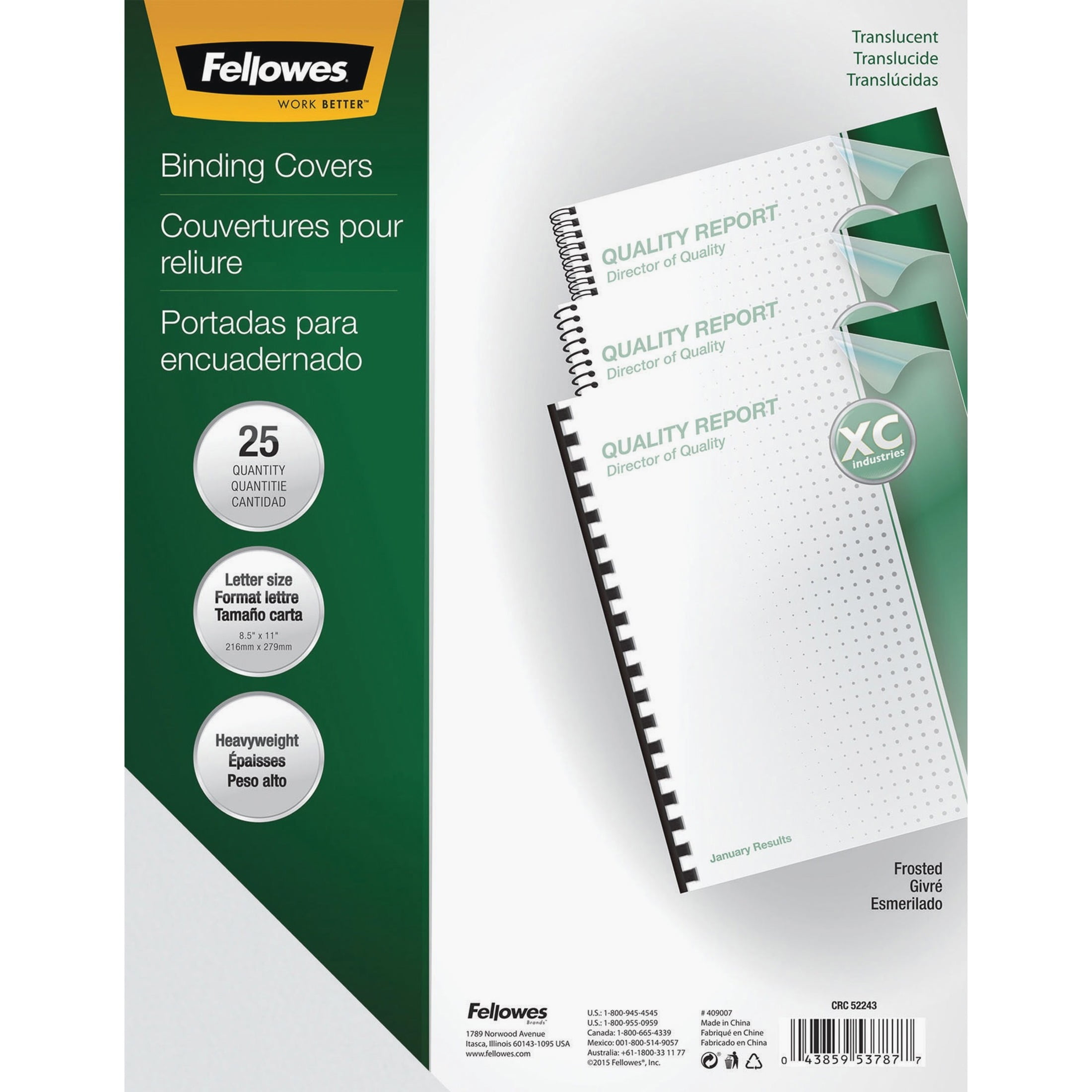 Futura Presentation Covers for Binding Systems, Frost, 11 x 8.5, Unpunched, 25/Pack Futura Presentation Covers for Binding Systems, Frost, 11 x 8.5, Unpunched, 25/Pack