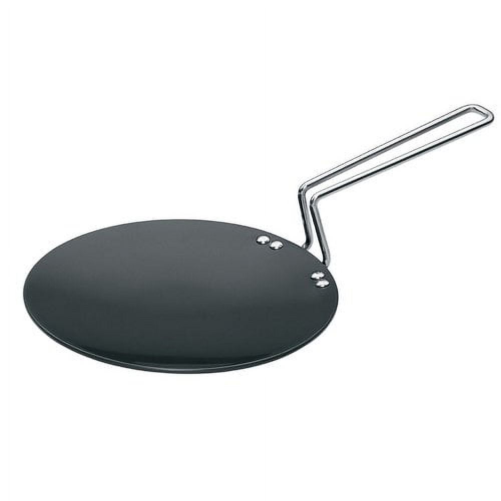 Futura 10-Inch Hard Anodized Black Tava Griddle with Steel Handle