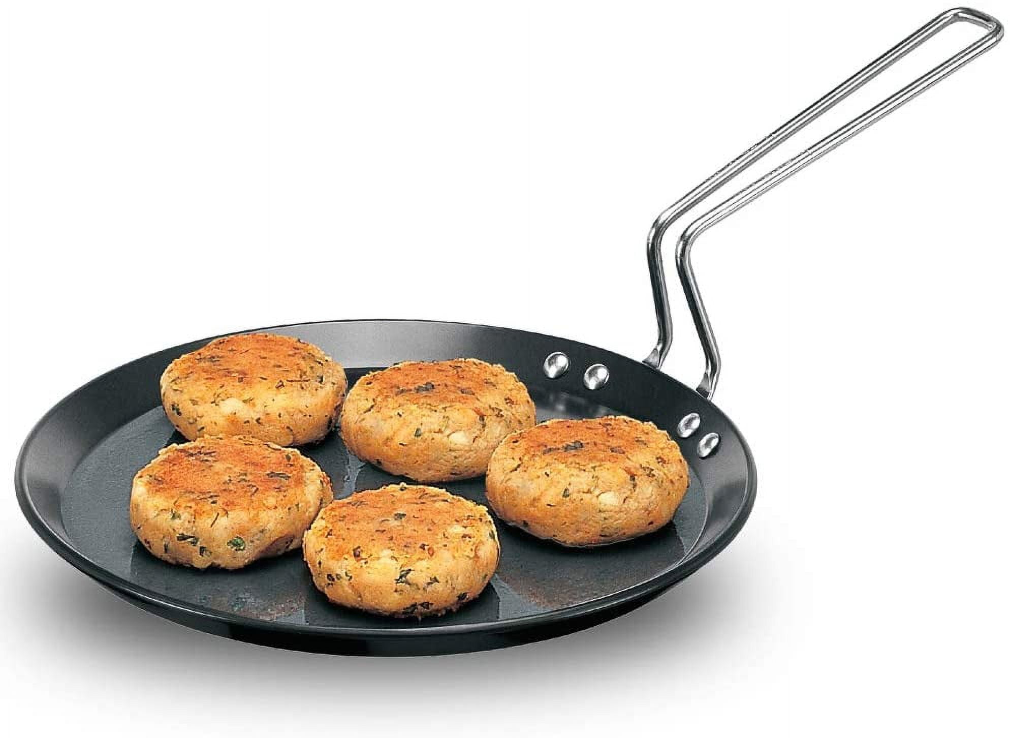 https://i5.walmartimages.com/seo/Futura-Hard-Anodised-Flat-Tava-Griddle-10-Inch-4-88mm-with-Steel-Handle-Black_0c342fe0-88a7-45f6-aced-53806972b22c.3302a2e16c1f874796583ae85becd3e2.jpeg