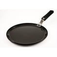 thumbnail image 1 of Futura Hard Anodised Flat Tava Griddle 10 in. - 4.88mm with Plastic Handle in Black, 1 of 1