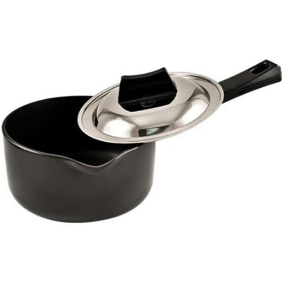 Futura Non-Stick Sauce Pan with Steel Lid and Pouring Spout - 1 Litre