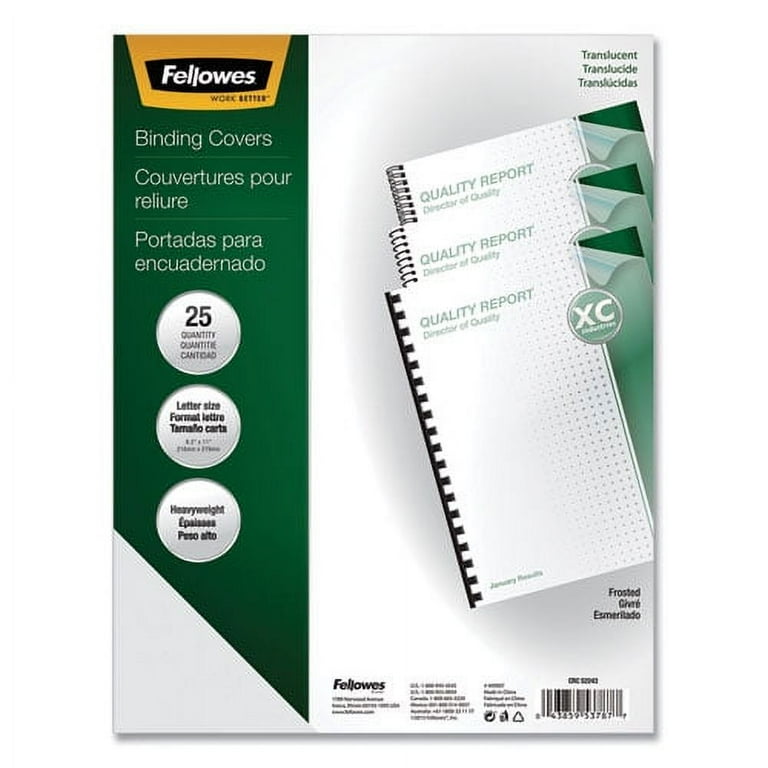 Futura Presentation Covers for Binding Systems, Frost, 11 x 8.5, Unpunched, 25/Pack Futura Presentation Covers for Binding Systems, Frost, 11 x 8.5, Unpunched, 25/Pack
