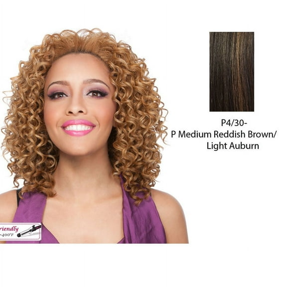 Futura Synthetic Half Wig Aggie,Medium brown base with light auburn highlights