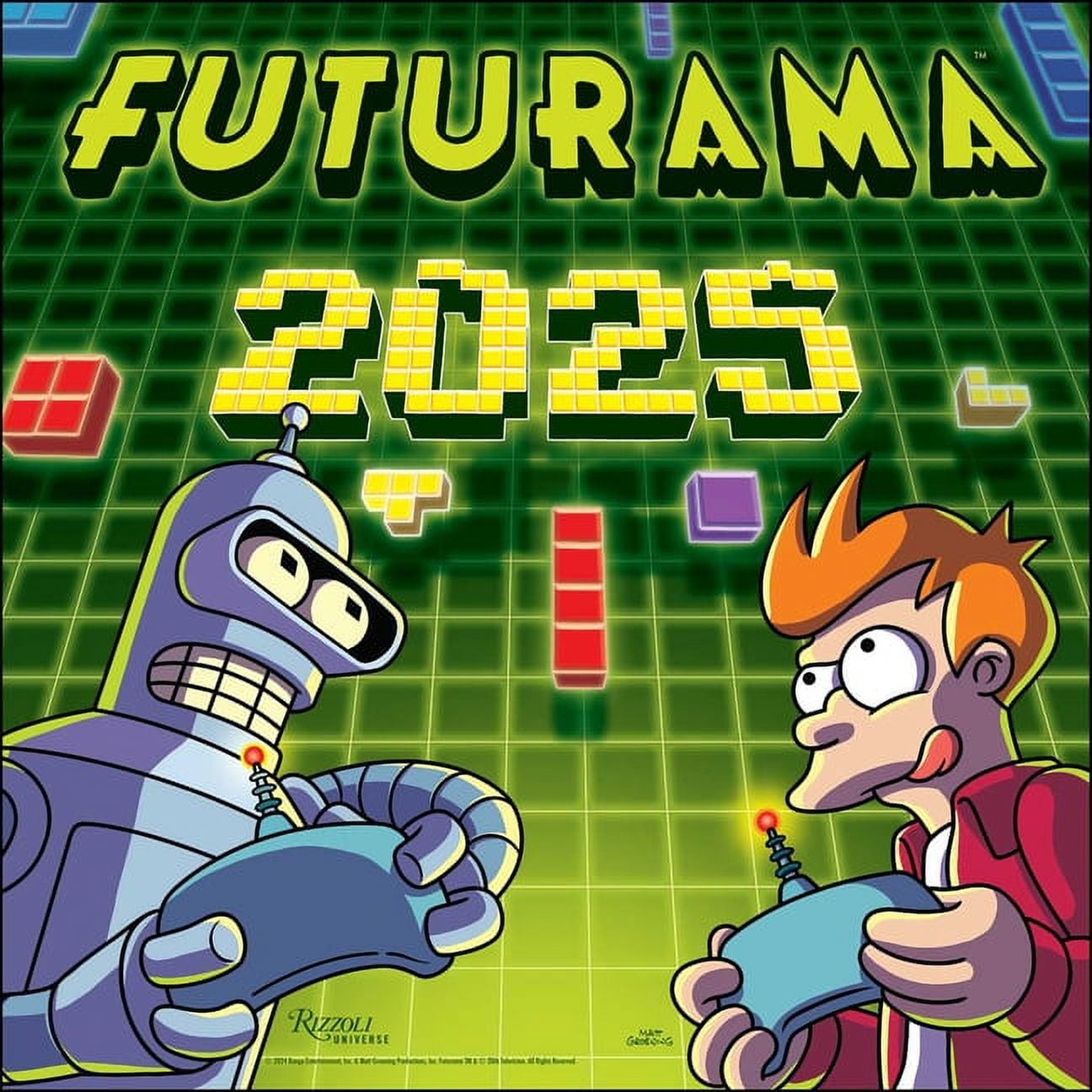 Futurama 2025 Wall Calendar, (Paperback)