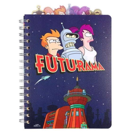 Futurama 6-Tab Spiral Notebook | 5 x 8 Inches