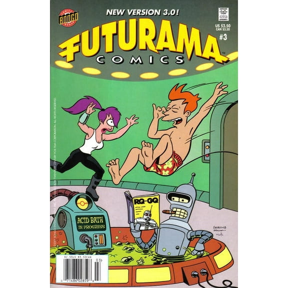 Futurama (Bongo) #3 (Newsstand) VF ; Bongo Comic Book