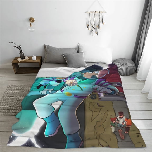 Futurama Cartoon Printing Throw Blanket, All Seasons Flannel Fleece Blanket, Soft & Warm Plush Blankets for Couch Sofa Bed Camping Travel, 40"x30"