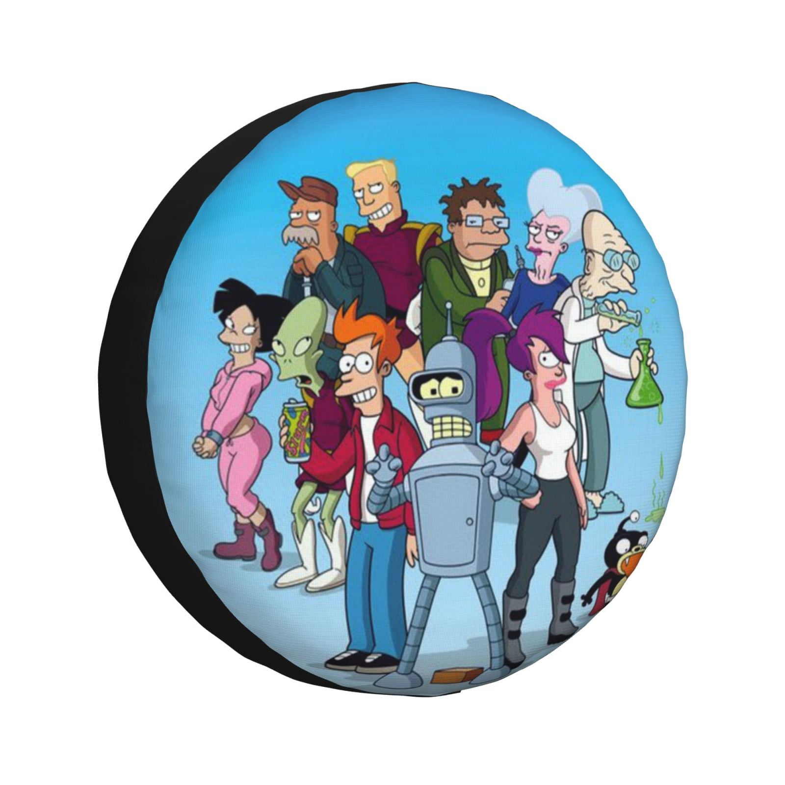 Futurama Characters Spare Tire Cover Universal Wheel Tire Cover Dust ...