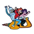 thumbnail image 1 of Futurama Characters on Space Ship 1 Inch Tall Enamel Metal Pin, 1 of 1