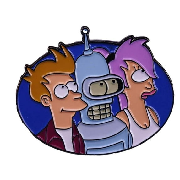 Futurama Group 1.5 Inches Wide Metal Enamel Pin