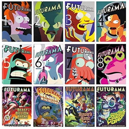 Futurama Limited Complete Series Collection Seasons 1,2,3,4,5,6,7 & 8 + 4 Full Length Movies