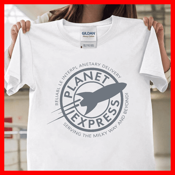 Futurama Planet Express Logo Graphic Vintage Cartoon Sci Fi Retro Fan T2305 Unisex Graphic T-Shirt Soft Cotton, Sizes S-5XL