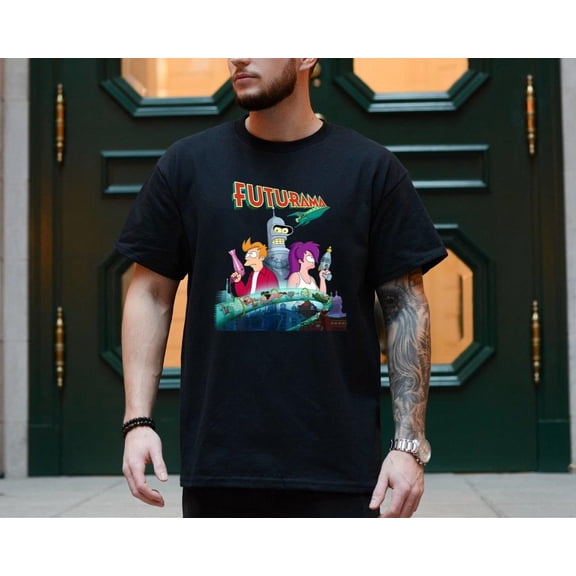 Futurama Shirt, Futurama Merch Gift, Futurama Shirt For Fan, Philip J Fry, Leela, Bender Shirt, Planet Express Shirt, Comedy Cartoon Shirt, Hot Trend GrolyTee T-shirt S-5XL