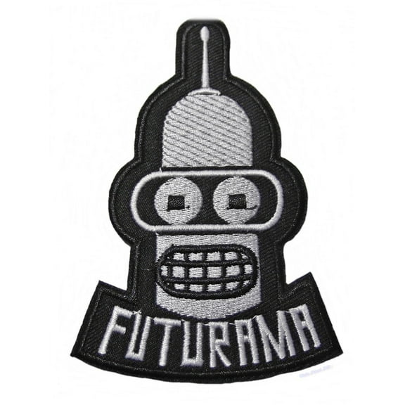 Futurama TV Show Bender Character 4" Tall Embroidered Patch
