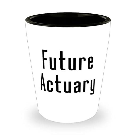 Future Actuary Actuary Shot Glass, Epic Actuary Gifts, Ceramic Cup For Coworkers