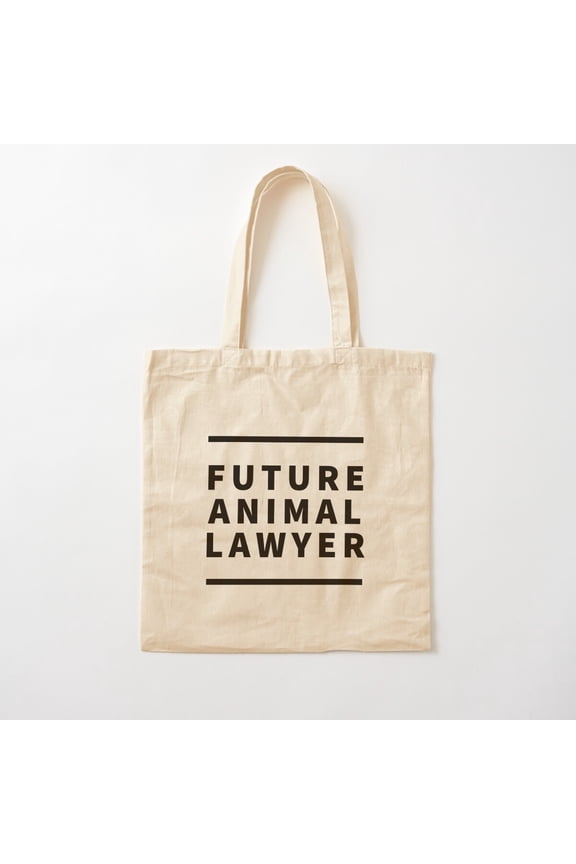 Future Animal Lawyer Canvas Tote Bags, Reusable Shopping Bag