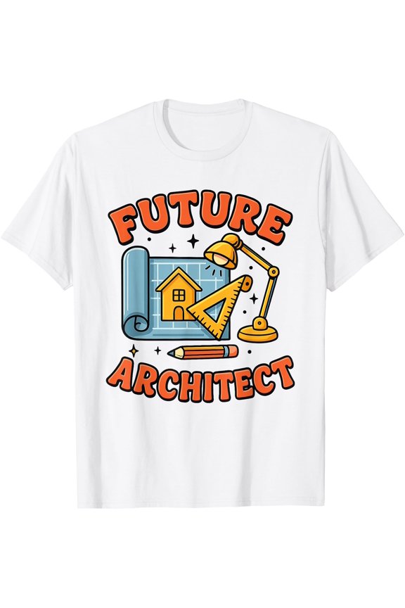 Future Architect Kids Architecture Student Cute Builder T-Shirt