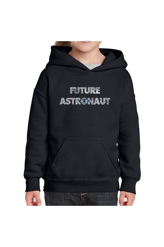 Future Astronaut - Girl's Word Art Hooded Sweatshirt