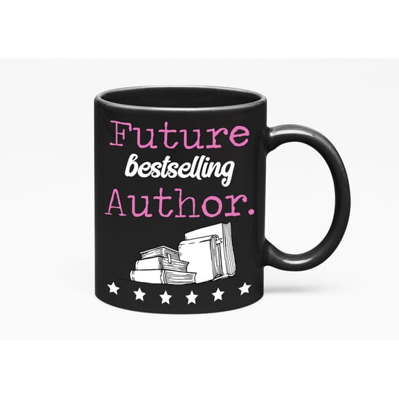 Future Bestselling Author, Black 11oz Ceramic Mug