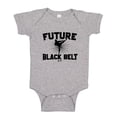thumbnail image 1 of Future Black Belt Baby Bodysuit One Piece NB Athletic Heather, 1 of 3