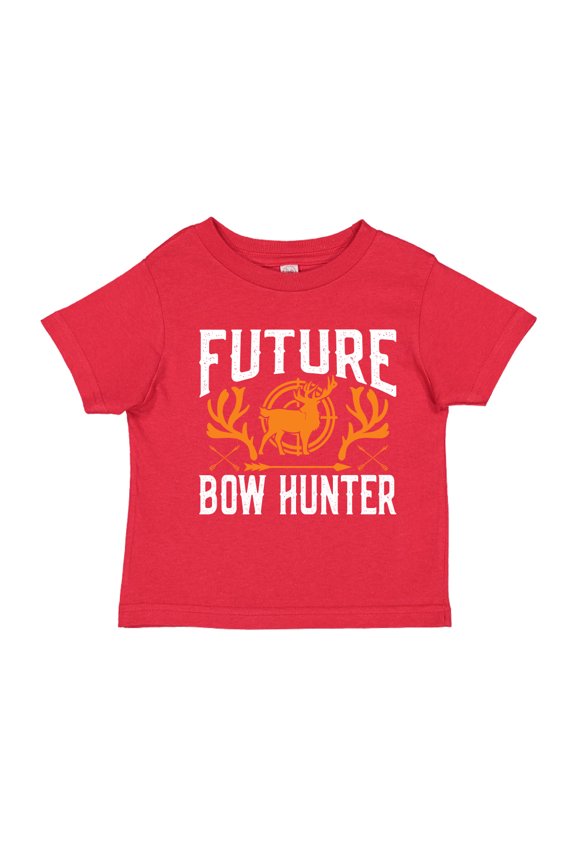 Future Bow Hunter Toddler T-Shirt 2T Red
