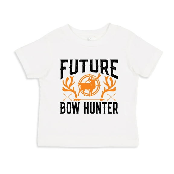 Future Bow Hunter Toddler T-Shirt 5/6T White