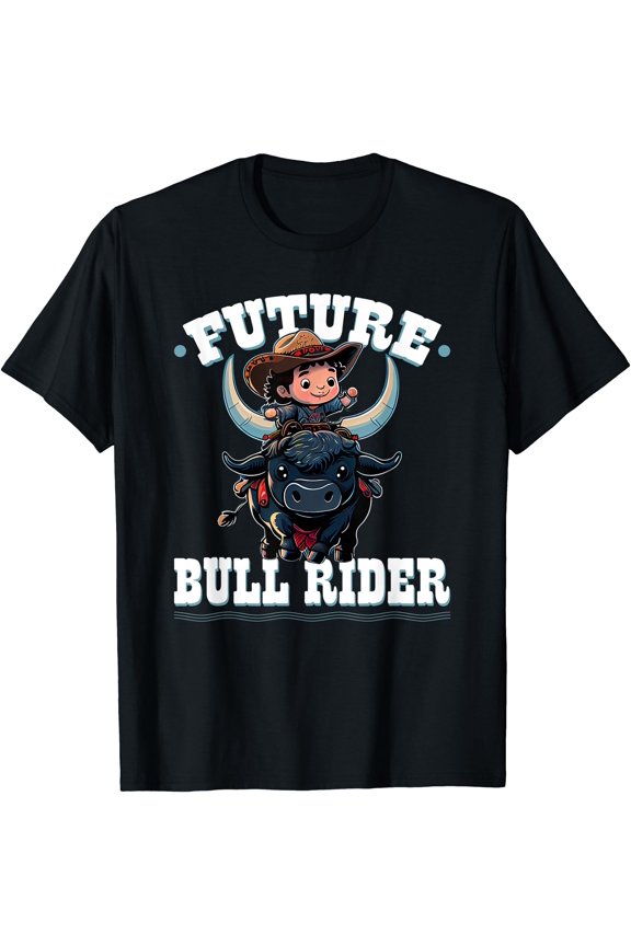 Future Bull Rider, Bull Riding Cowboy Rodeo Boy Kids T-Shirt, Unisex T-Shirt