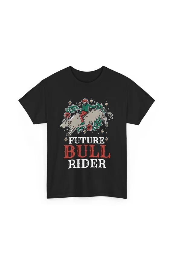 Future Bull Rider Cowboy Rodeo Western Country Youth Athlete Unisex T-Shirt, S-5XL