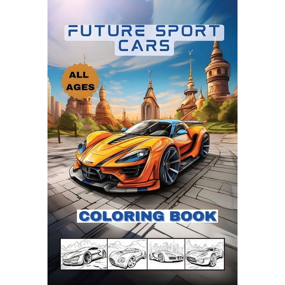 Future Cars Coloring Book (Paperback)