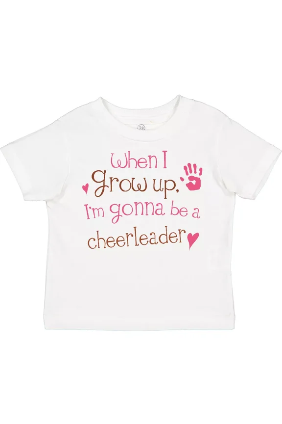 Future Cheerleader Girls Cute Toddler T-Shirt Cheerleading Sports Fun Baby Clothing, Cute Baby Shirt, TODDLER SHORT SLEEVE TEE BELLA CANVAS 3001T