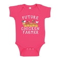 thumbnail image 1 of Future Chicken Farmer Baby Bodysuit One Piece 24 mo Cyber Pink, 1 of 3