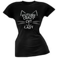 thumbnail image 1 of Future Crazy Cat Lady Juniors Black T-Shirt - 2X-Large, 1 of 1