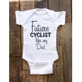 thumbnail image 1 of Future Cyclist Like My Options Dad Mom Aunt Uncle Grandpa Grandma Baby Kids Cute Baby Onesie, BABY BODYSUIT LAT 4424, 1 of 3