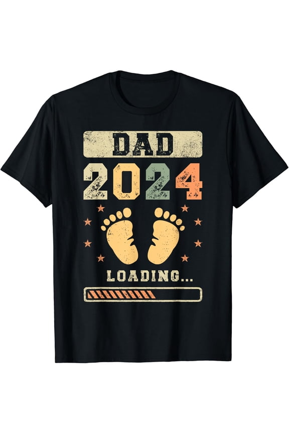 Future Dad Loading Baby Announcement Design T-Shirt
