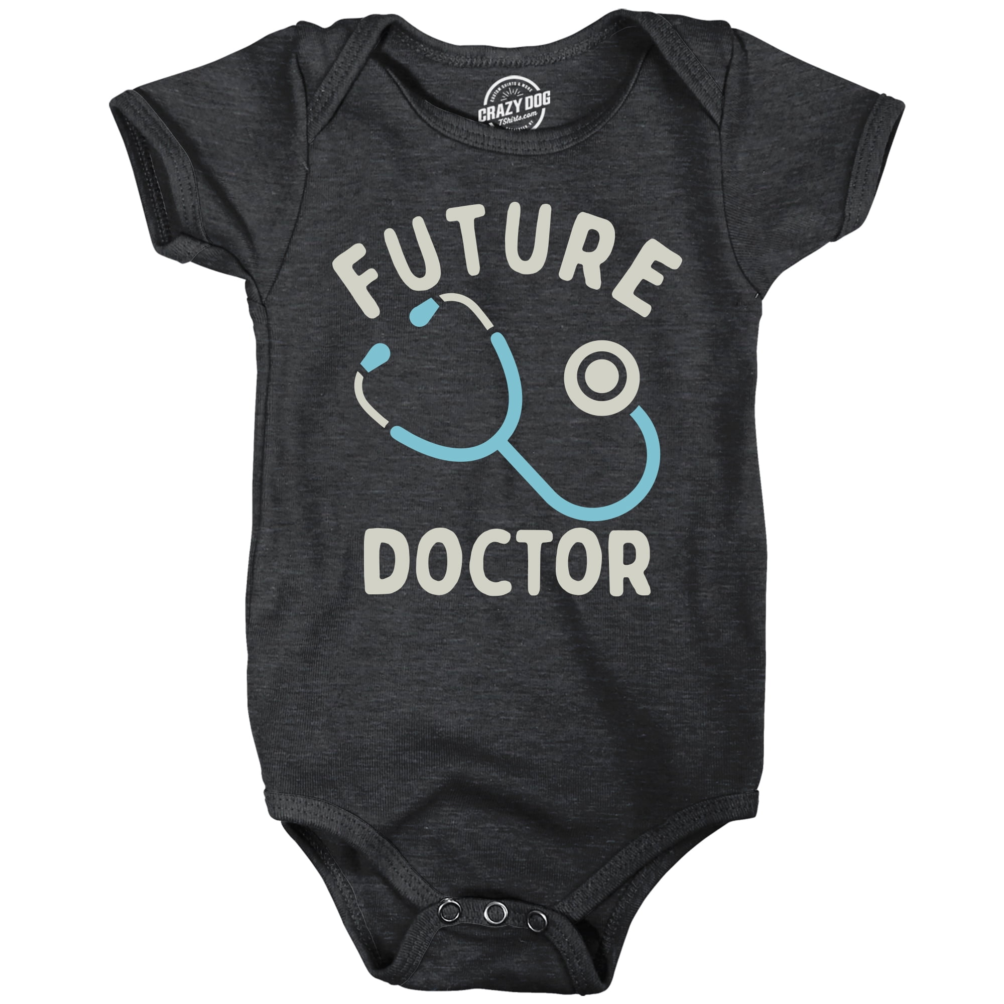 Future Doctor Baby Bodysuit Funny Sarcastic Stethoscope Graphic Novelty ...