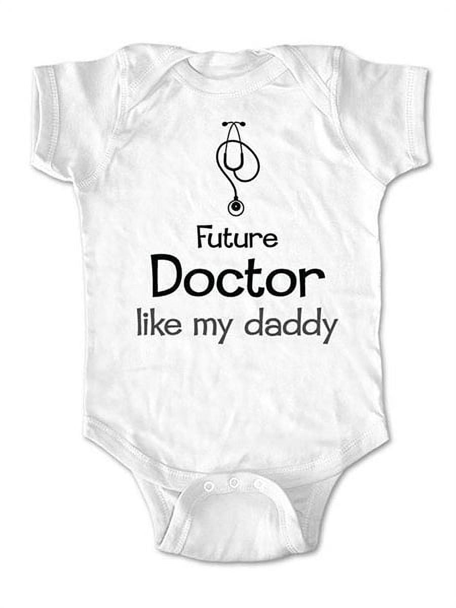 Future Doctor like my Daddy - wallsparks Brand - baby one piece bodysuit - Great baby shower gift