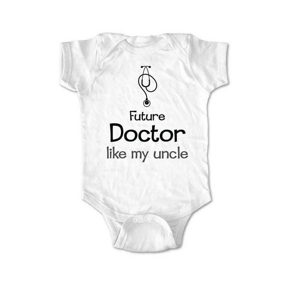 Future Doctor like my Uncle - wallsparks cute & funny Brand - baby one piece bodysuit - Great baby shower gift!