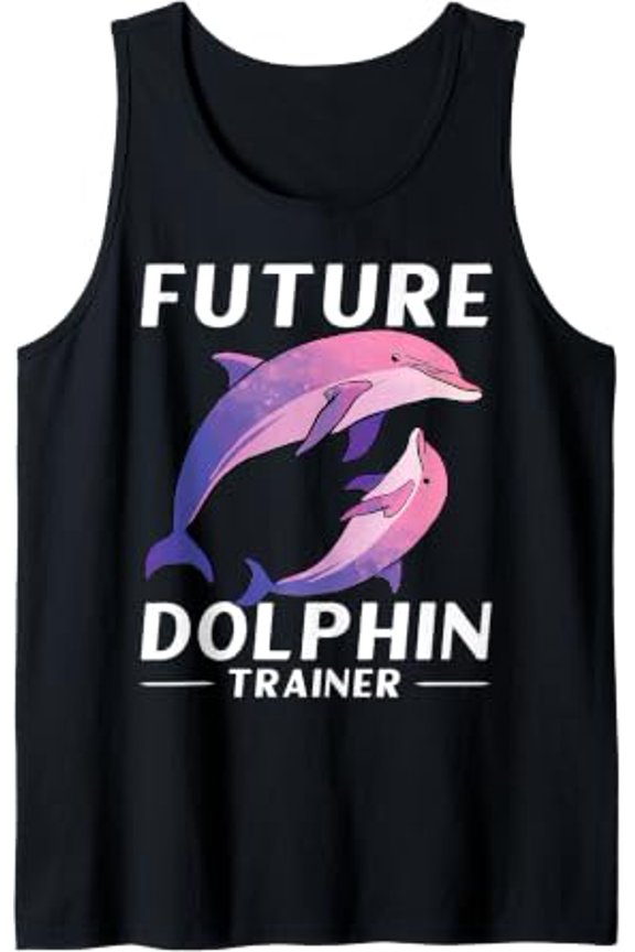 Future Dolphin Trainer Sea Ocean Animal Tank Top Size S-3XL