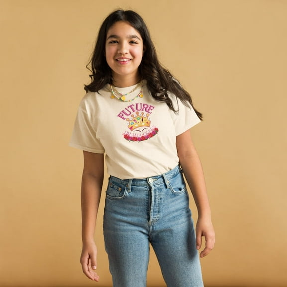 Future Drama Queen- Girl's Youth classic tee (Natural, XL)