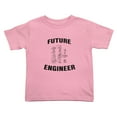 thumbnail image 1 of Future Engineer Funny Toddler T-Shirts for Boys Girls (Pink, 2T), 1 of 5