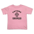 thumbnail image 1 of Future Engineer Like Daddy Funny Toddler T Shirts for Boys Girls (Pink, 2T), 1 of 5